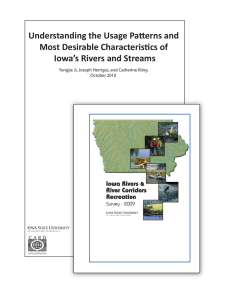 Understanding the Usage PaƩerns and Most Desirable CharacterisƟcs of Iowa Rivers