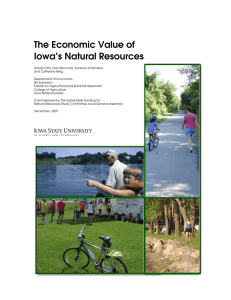 The Economic Value of Iowa’s Natural Resources