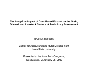The Long-Run Impact of Corn-Based Ethanol on the Grain,