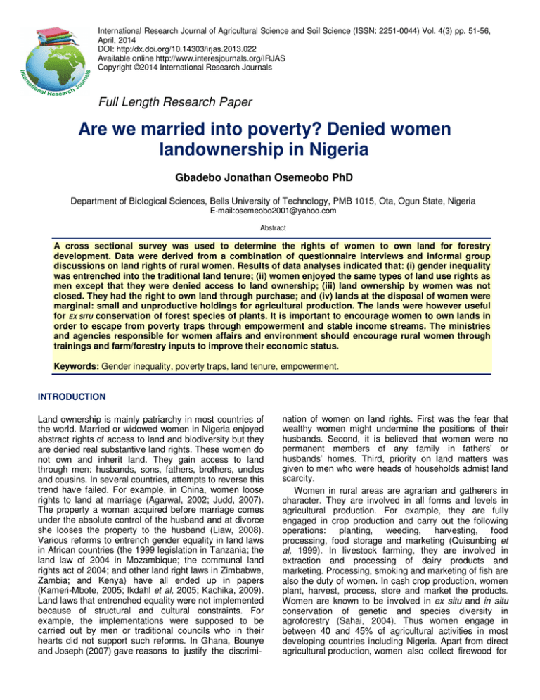 gender inequality research paper