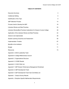 Grayson County College, Got math? Executive Summary 3