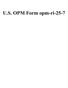U.S. OPM Form opm-ri-25-7