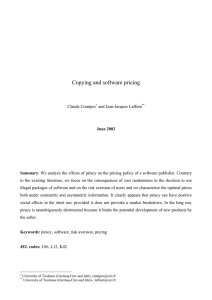 Copying and software pricing