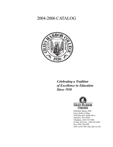 2004-2006 CATALOG Celebrating a Tradition of Excellence in Education Since 1930