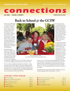 connections Back to School @ the GCSW Page