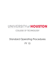 Standard Operating Procedures FY 15