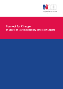 Connect for Change: an update on learning disability services in England 1