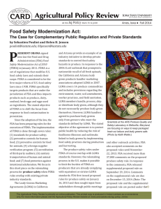 P Food Safety Modernization Act: