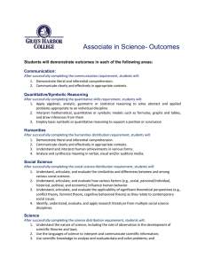 Associate in Science- Outcomes Communication: