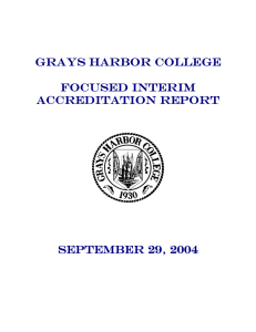 Grays Harbor College Focused Interim Accreditation Report