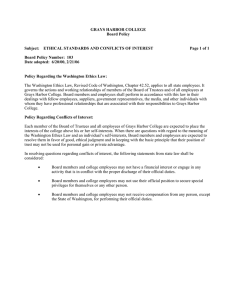 GRAYS HARBOR COLLEGE Board Policy Page 1 of 1