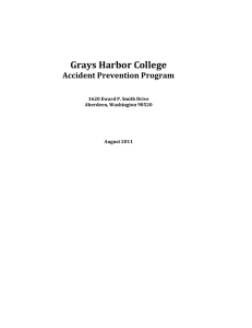 Grays Harbor College Accident Prevention Program
