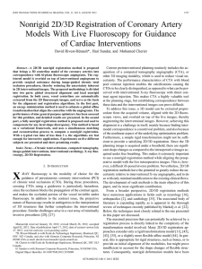 Nonrigid 2D/3D Registration of Coronary Artery of Cardiac Interventions