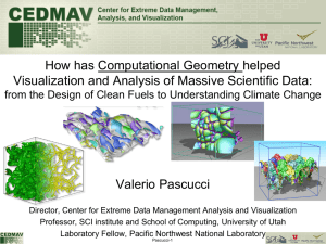 How has Computational Geometry helped  Valerio Pascucci