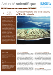 fique scienti Climate threatens the food security of Pacific islands