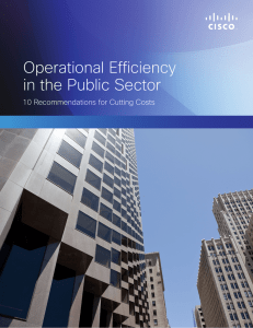 Operational Efficiency in the Public Sector 10 Recommendations for Cutting Costs