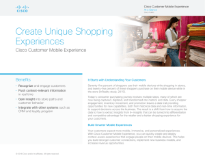 Create Unique Shopping Experiences Cisco Customer Mobile Experience Benefits