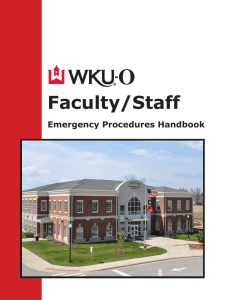 Faculty/Staff Emergency Procedures Handbook