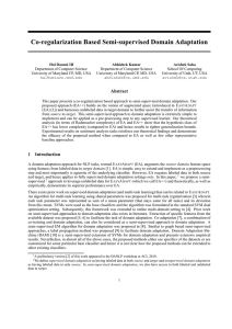 Co-regularization Based Semi-supervised Domain Adaptation