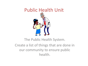 Public Health Unit