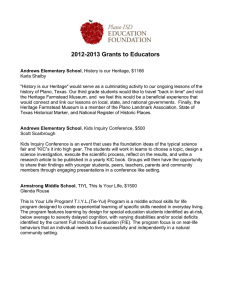 2012-2013 Grants to Educators