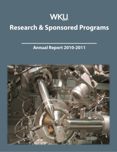 Research &amp; Sponsored Programs Annual Report 2010-2011 1