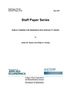 Staff Paper Series