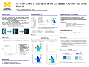An  Inner  Channel  Simulation  of ... Thruster Conclusions and Future Work Introduction