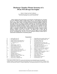 Discharge Chamber Plasma Structure of a 30-cm NSTAR-type Ion Engine  *