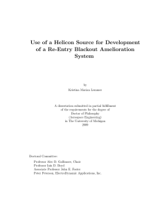 Use of a Helicon Source for Development System