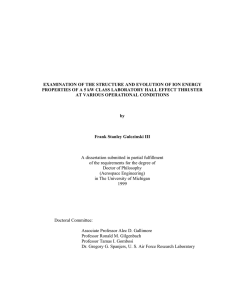 EXAMINATION OF THE STRUCTURE AND EVOLUTION OF ION ENERGY