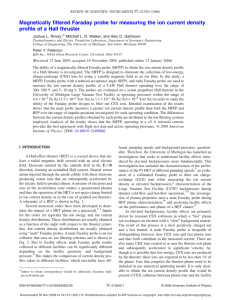 Magnetically filtered Faraday probe for measuring the ion current density