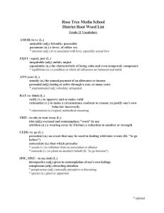 Rose Tree Media School District Root Word List