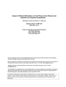 Impact of Ethanol Mandates on Fuel Prices when Ethanol and