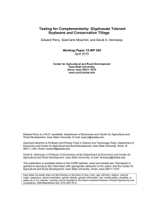 Testing for Complementarity: Glyphosate Tolerant Soybeans and Conservation Tillage