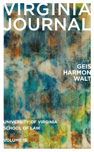 VIRGINIA JOURNAL  GEIS