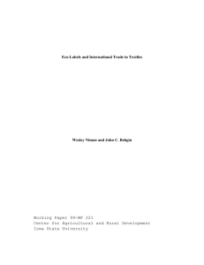 Working Paper 99-WP 221 Center for Agricultural and Rural Development