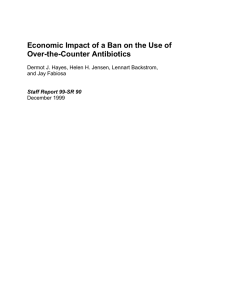 Economic Impact of a Ban on the Use of Over-the-Counter Antibiotics