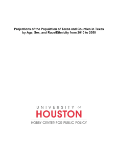Projections of the Population of Texas and Counties in Texas