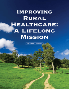 Improving Rural Healthcare: A Lifelong