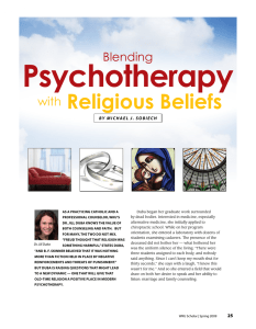 Psychotherapy Religious Beliefs with Blending