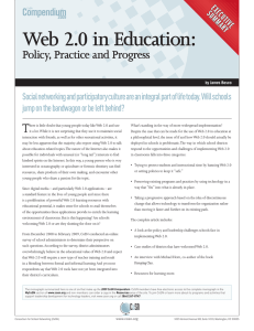 Web 2.0 in Education: Policy, Practice and Progress