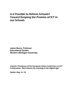 Is it Possible to Reform Schools? our Schools