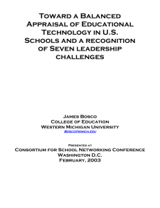 Toward a Balanced Appraisal of Educational Technology in U.S. Schools and a recognition