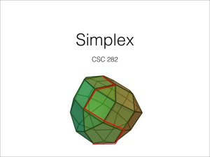 Simplex CSC 282