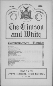 Ihe^Irim^on and Bhite Commencement IRumber 1906