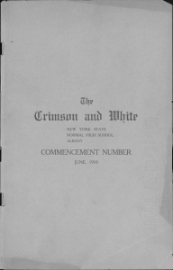 f Crimsflti COMMENCEMENT NUMBER JUNE, 1910