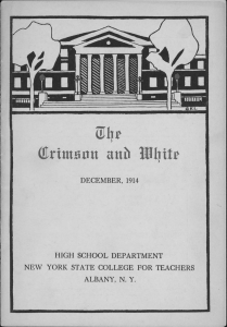 O l r i t t t H c n ... DECEMBER, 1914 HIGH SCHOOL DEPARTMENT NEW YORK STATE COLLEGE FOR TEACHERS