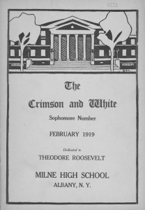 Crtmston anb Mfiite Sophomore Number FEBRUARY 1919 THEODORE ROOSEVELT