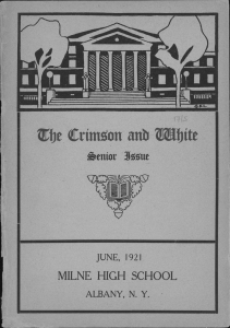 MILNE HIGH SCHOOL Mm JUNE, 1921